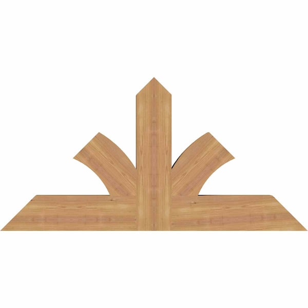 Ekena Millwork Richland Timber Gable Bracket, Western Red Cedar, 48"W x 24"H x 3 1/2"D x 5 1/2"F, 12/12 Pitch GBW048X24X0406RIC00SWR - main